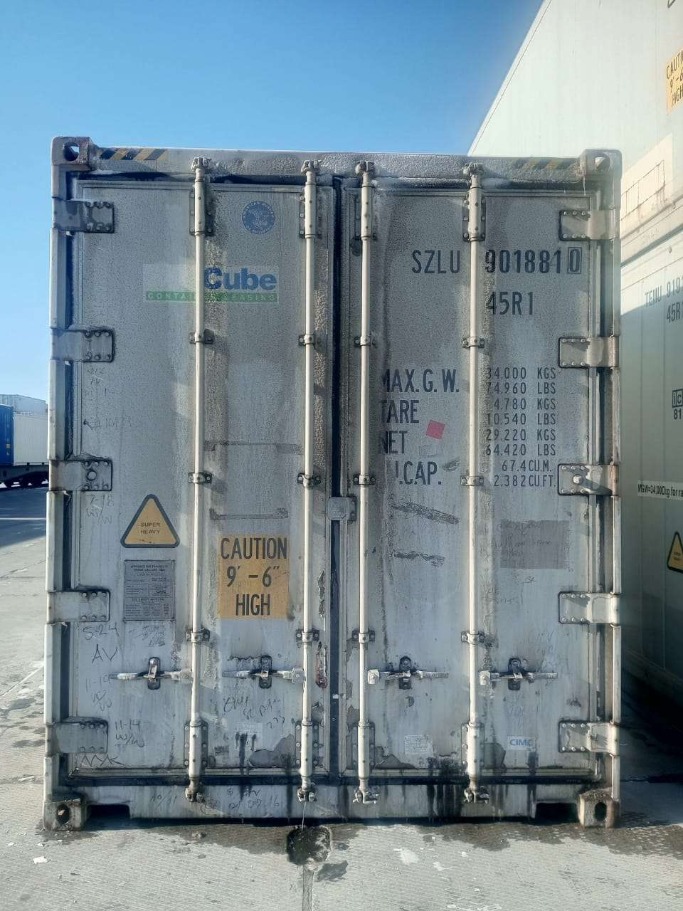 SZLU9018810<span> Рефрижераторный контейнер </span>